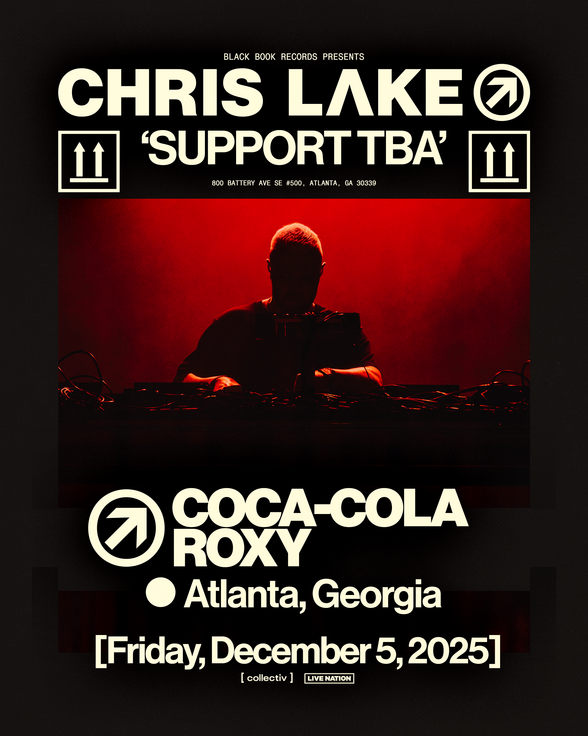 Chris Lake at The Coca-Cola Roxy Friday, Dec 5, 2025 — Atlanta EDM